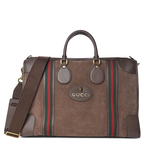 gucci carry on bag|Gucci suede duffle bag.